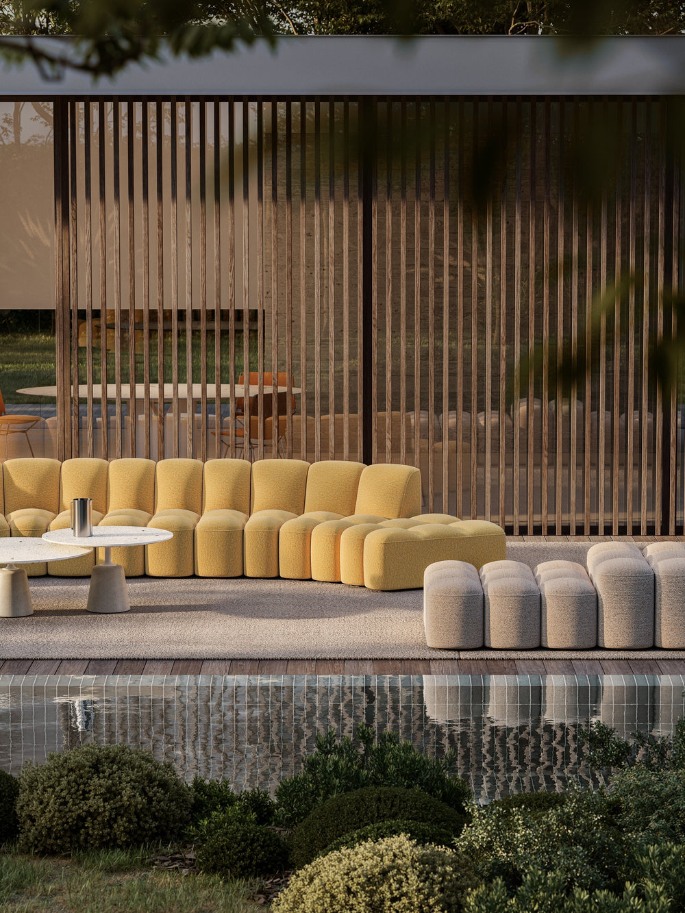 Array outdoor sofa da MDF na QuartoSala 